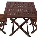 Small dining table for 2 with wooden chairs in a 3-piece set