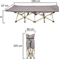 Collapsible camping bed for outdoor adventures