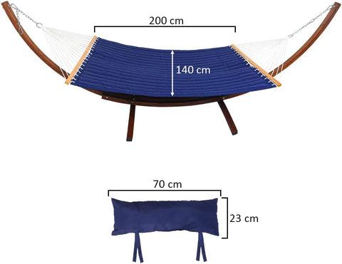 Relax comfortably in the Arc Hammock