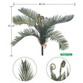 Faux cycas leaf bunch