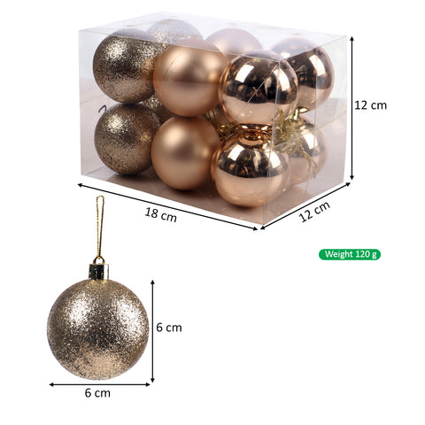 6cm Decorative Christmas Balls