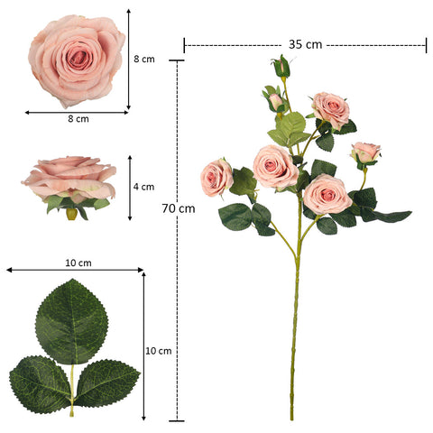 Lifelike Long Stem Roses