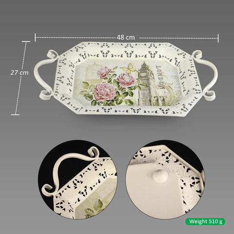 metal fruit tray