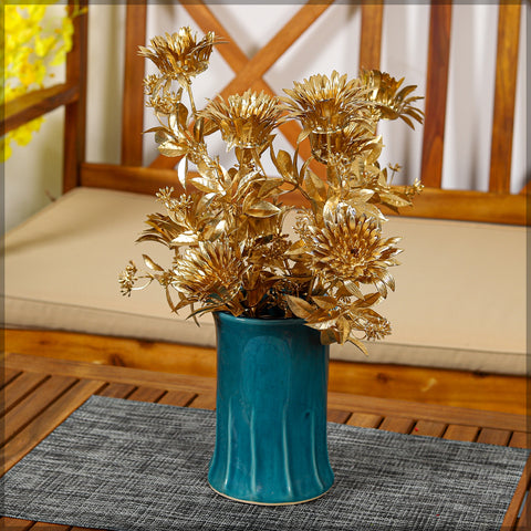 1 Bunch Artificial Golden Daisy Flower(Vase not Included)