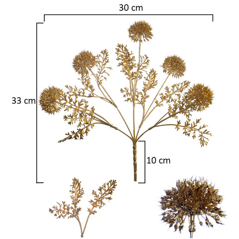 1 Bunch Golden Flower Bunch (Vase not Included)