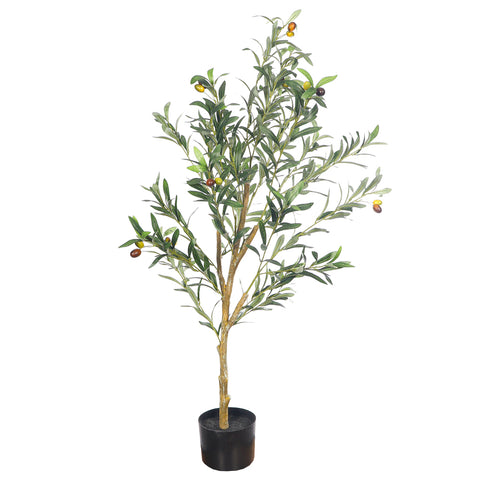 Faux Potted Olive Plant