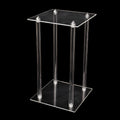 Transparent flower arrangement stand