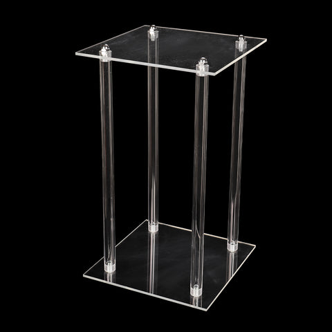 Transparent flower arrangement stand