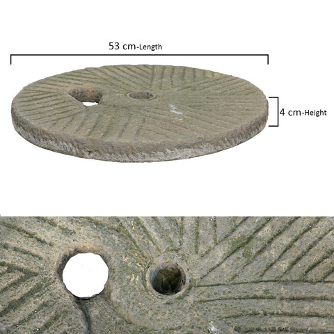 Garden Millstone Replica Decor