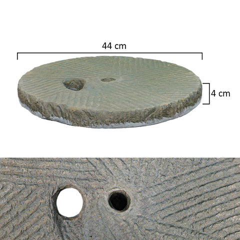 Faux Millstone Decorative Ornament