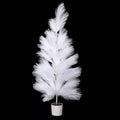 Artificial white fluffy feather plant