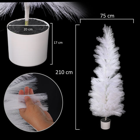 Faux feather plant for minimalist décor