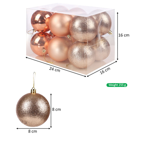 8cm Decorative Christmas Balls