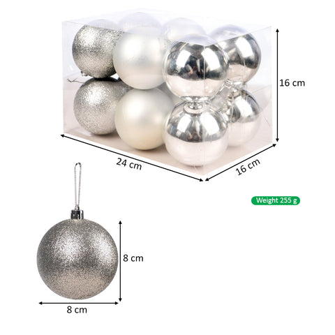 8cm Decorative Christmas Balls