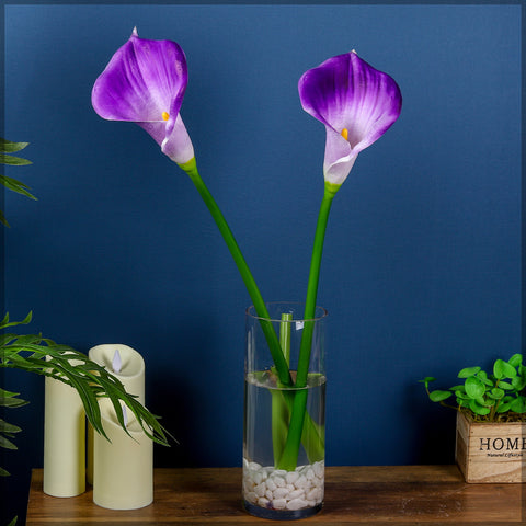 Artificial calla lily flower pair