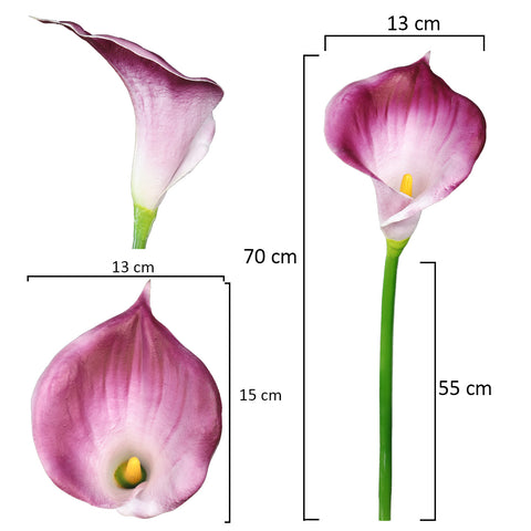 2pcs silk calla lily flowers