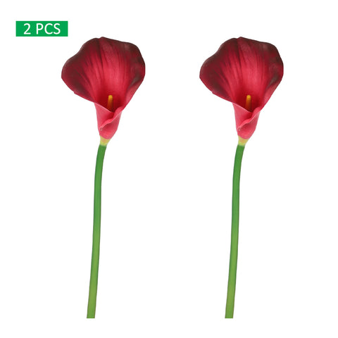 2 قطعة من زهور الكالا الاصطناعية