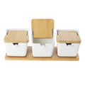 spice containers, wooden rack for clothes