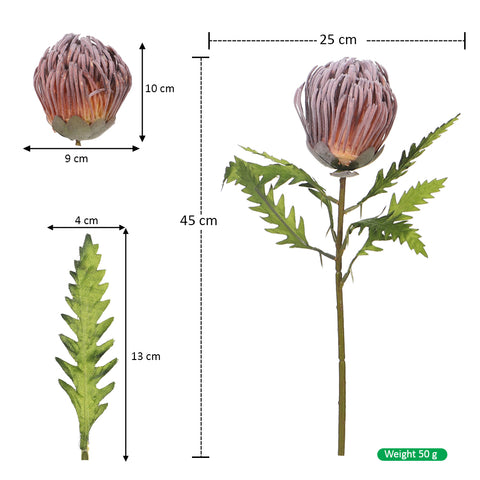 faux protea stem 45 cm