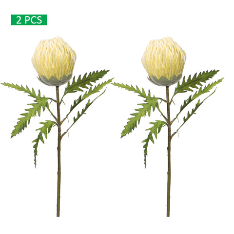 long stem faux protea flower