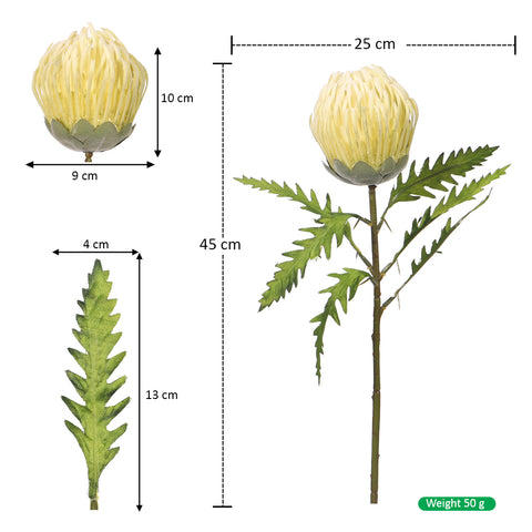 45cm tropical artificial protea flower