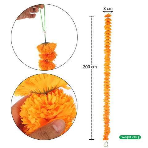 Artificial Marigold Flower Garland