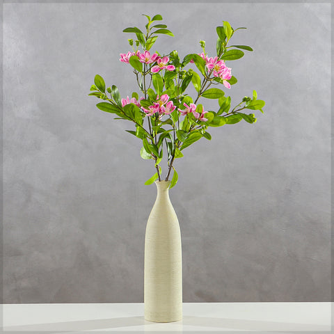 Artificial Tropical Peach Flower Branch
