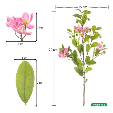Artificial Tropical Peach Flower Branch