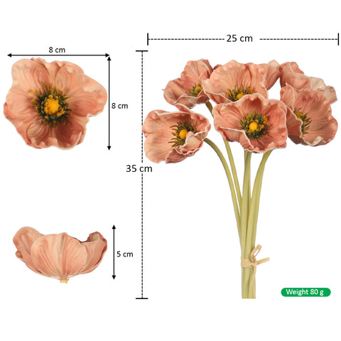 Fake Poppy Flowers