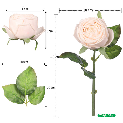 Nearly Natural Single Stem Artificial Roses