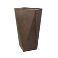 diamond shaped concrete planter