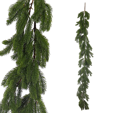 Naturalike Weeping Pine Christmas Garland