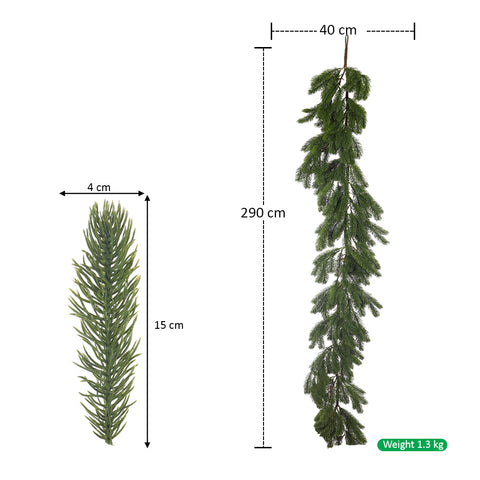Naturalike Weeping Pine Christmas Garland