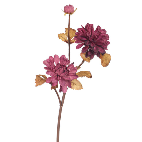 Artificial 3Heads Dahlia Flower
