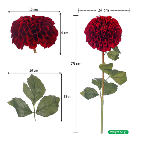 Artificial Dahlia Spray 75cm