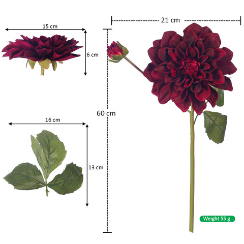 Single Artificial Dahlia Spray