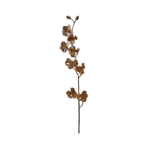 1 Piece Artificial Golden Orchid Flower Stem