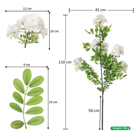 Artificial Long Stem Hydrangea Flower