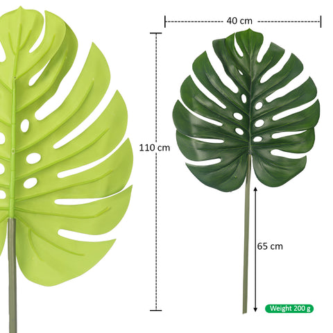 Lifelike Artificial Monstera Leaf