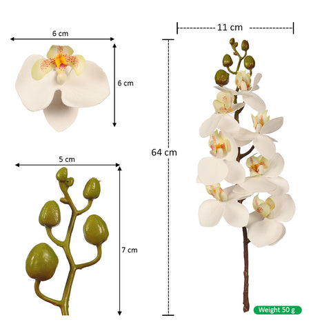 Artificial Real Touch Phalaenopsis Orchid Spray