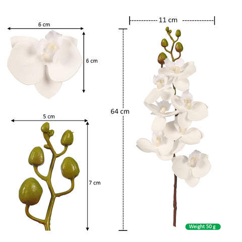 Artificial Real Touch Phalaenopsis Orchid Spray