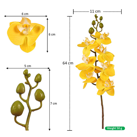 lifelike phalaenopsis orchid spray