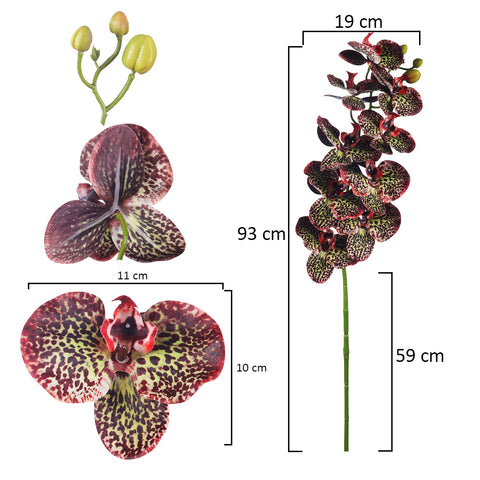 Lifelike artificial orchids