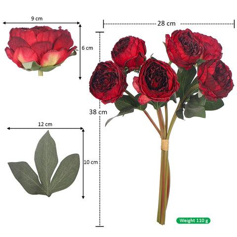 Artificial Peony Flower Bouquet