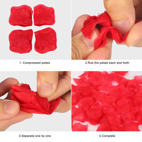 144 Pieces Artificial Silk Rose Petals