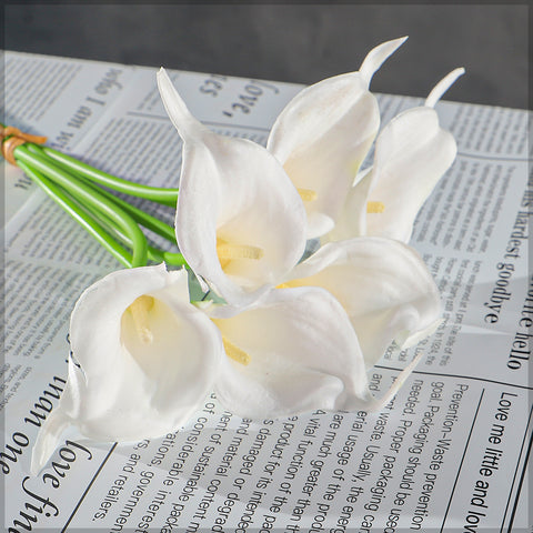 Faux calla lily flower set