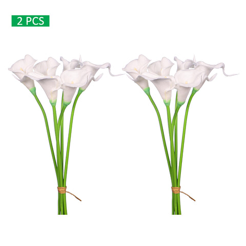 Artificial calla lily stems set