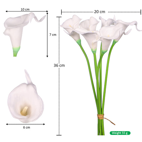 5pcs silk calla lily flowers