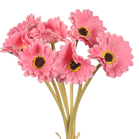 7 heads artificial daisy flowers with stems