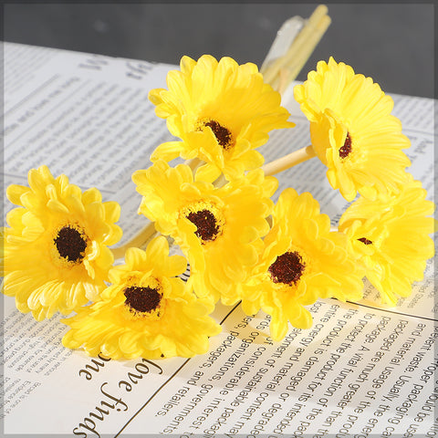 faux daisies for home decor